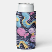 Pastellijnen met afgeronde vormen seltzer blikjeskoeler (Seltzer Voorkant)