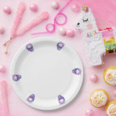 Pastelloween Skulls Papieren Bordje (Feest)