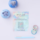 pastelmarmer glitter texture Flyer (Enkel)