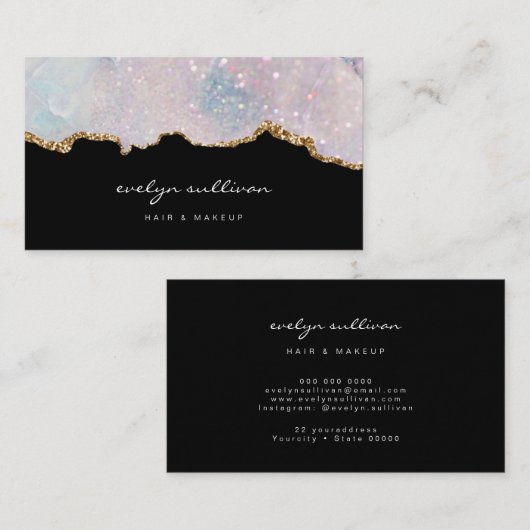 pastelmarmer visitekaartje (Voorkant / Achterkant)