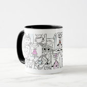 Pastelmuis-schildpad Mok (Voorkant links)