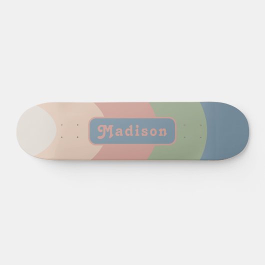 Pastelnaam Retro Persoonlijk Skateboard (Horizontaal)