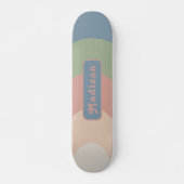 Pastelnaam Retro Persoonlijk Skateboard (Voorkant)