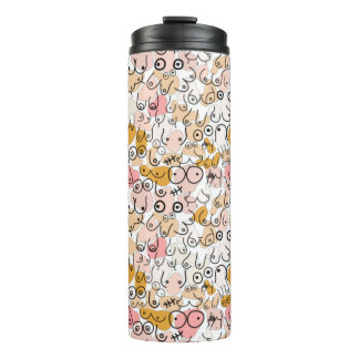 pastelneutraal patroon thermosbeker