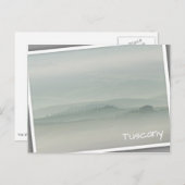 Pastelochtend in de foggy Tuscany Briefkaart (Voorkant / Achterkant)