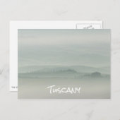 Pastelochtend in de foggy Tuscany Briefkaart (Voorkant / Achterkant)