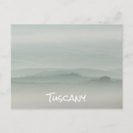 Pastelochtend in de foggy Tuscany Briefkaart