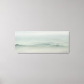 Pastelochtend in de foggy Tuscany Canvas Afdruk (Voorkant)