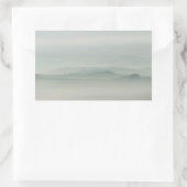 Pastelochtend in de foggy Tuscany Rechthoekige Sticker (Tas)