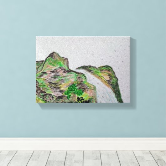 Pastelolie Schilderen in Canvas Afdruk (Insitu (Houten vloer))