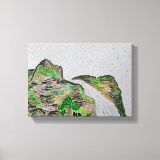 Pastelolie Schilderen in Canvas Afdruk (Voorkant)