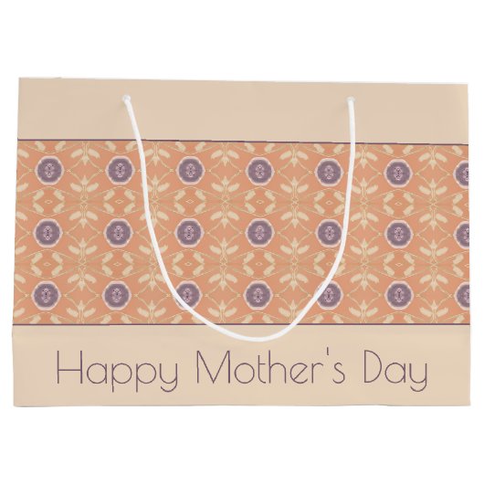 Pastelontwerp met pit groot cadeauzakje (Achterkant)