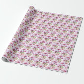 pastelorchideeën cadeaupapier (Uitgerold)