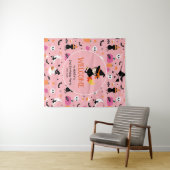 Pasteloween Patroon Halloween Party Welkom Wandkleed (In Situ (horizontaal))