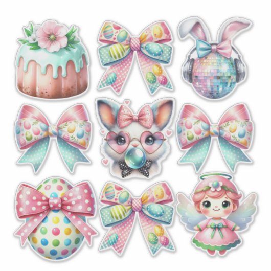 pastelpaasset sticker (Voorkant)