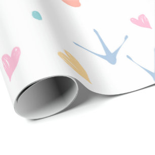 pastelpapier voor dierenpootafwikkeling cadeaupapier