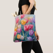 Pastelparadijs tulpen tote bag (Dichtbij)