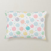 Pastelpatronen Onvolmaakt Stip Accent Kussen (Achterkant)