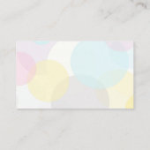  pastelpatroon abstract modern visitekaartje (Achterkant)