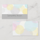  pastelpatroon abstract modern visitekaartje (Voorkant / Achterkant)