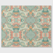 Pastelpatroon Abstract Paisley Cadeaupapier (Vlak)