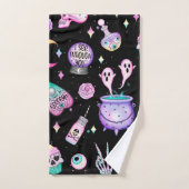 pastelpatroon donker bad handdoek (Handdoek)