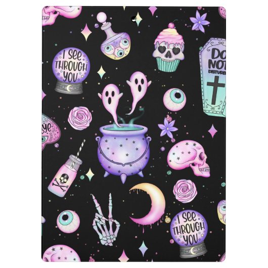 pastelpatroon donker klembord (Achterkant)