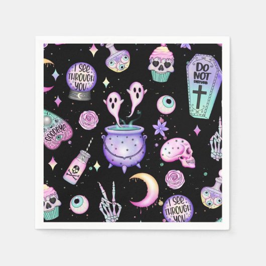 pastelpatroon donker servet (Voorkant)