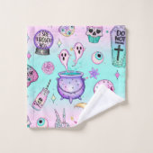 pastelpatroon gothic bad handdoek (Wasdoekje)