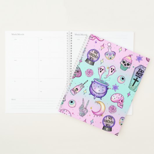pastelpatroon gothic planner (Display)