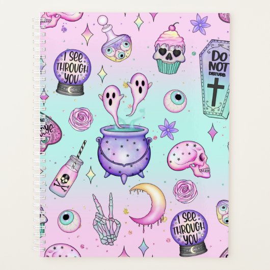 pastelpatroon gothic planner (Voorkant)