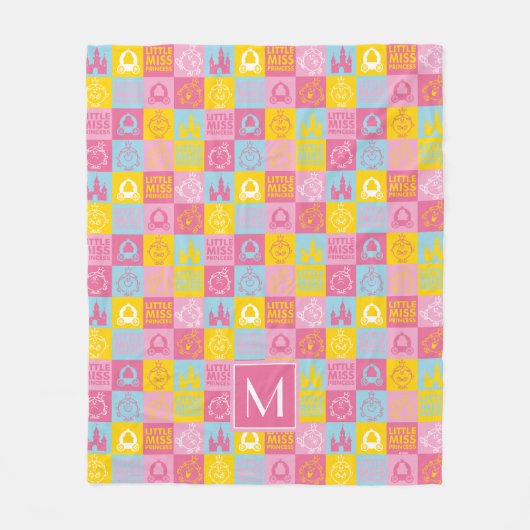 pastelpatroon | Monogram Fleece Deken (Voorkant)