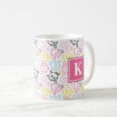  pastelpatroon | Monogram Koffiemok (Voorkant rechts)