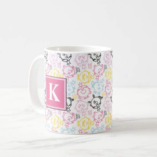  pastelpatroon | Monogram Koffiemok (Voorkant links)