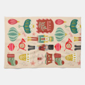  pastelpatroon notenkraker soldatentraditie theedoek (Horizontaal)