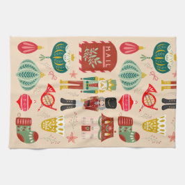  pastelpatroon notenkraker soldatentraditie theedoek