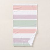  pastelpatroon roze groene strepen bad handdoek (Handdoek)
