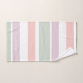  pastelpatroon roze groene strepen bad handdoek (Handdoek)