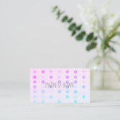 pastelpatroon stippen aangepaste visitekaartjes (Staand voorkant)