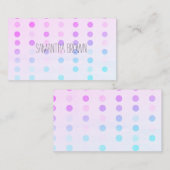 pastelpatroon stippen aangepaste visitekaartjes (Voorkant / Achterkant)