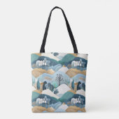 pastelpatroon tote bag (Achterkant)