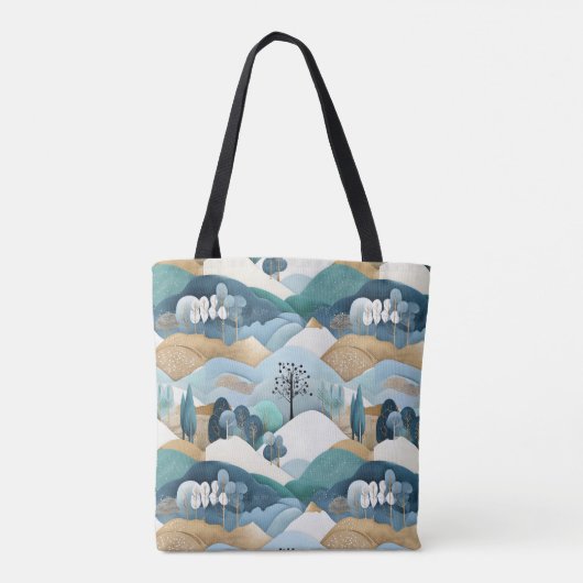 pastelpatroon tote bag (Achterkant)