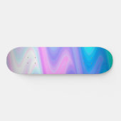 Pastelpauw golven persoonlijk skateboard (Horizontaal)