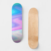 Pastelpauw golven persoonlijk skateboard (Voorkant)