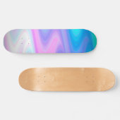 Pastelpauw golven persoonlijk skateboard (Horizontaal)