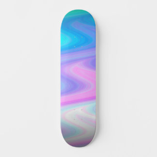 Pastelpauw golven persoonlijk skateboard