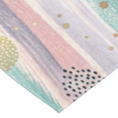 Pastelpenseelstreek & Goud Geometrisch Abstract Tafelkleed (Gekanteld)