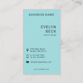 Pastelpenseelstreken - Abstract patroon Visitekaartje (Achterkant)