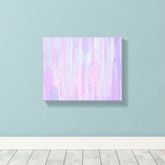 Pastelpenseelstreken Abstracte kunst Canvas Afdruk (Insitu (Houten vloer))