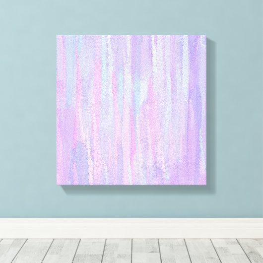 Pastelpenseelstreken Abstracte kunst Canvas Afdruk (Insitu (Houten vloer))